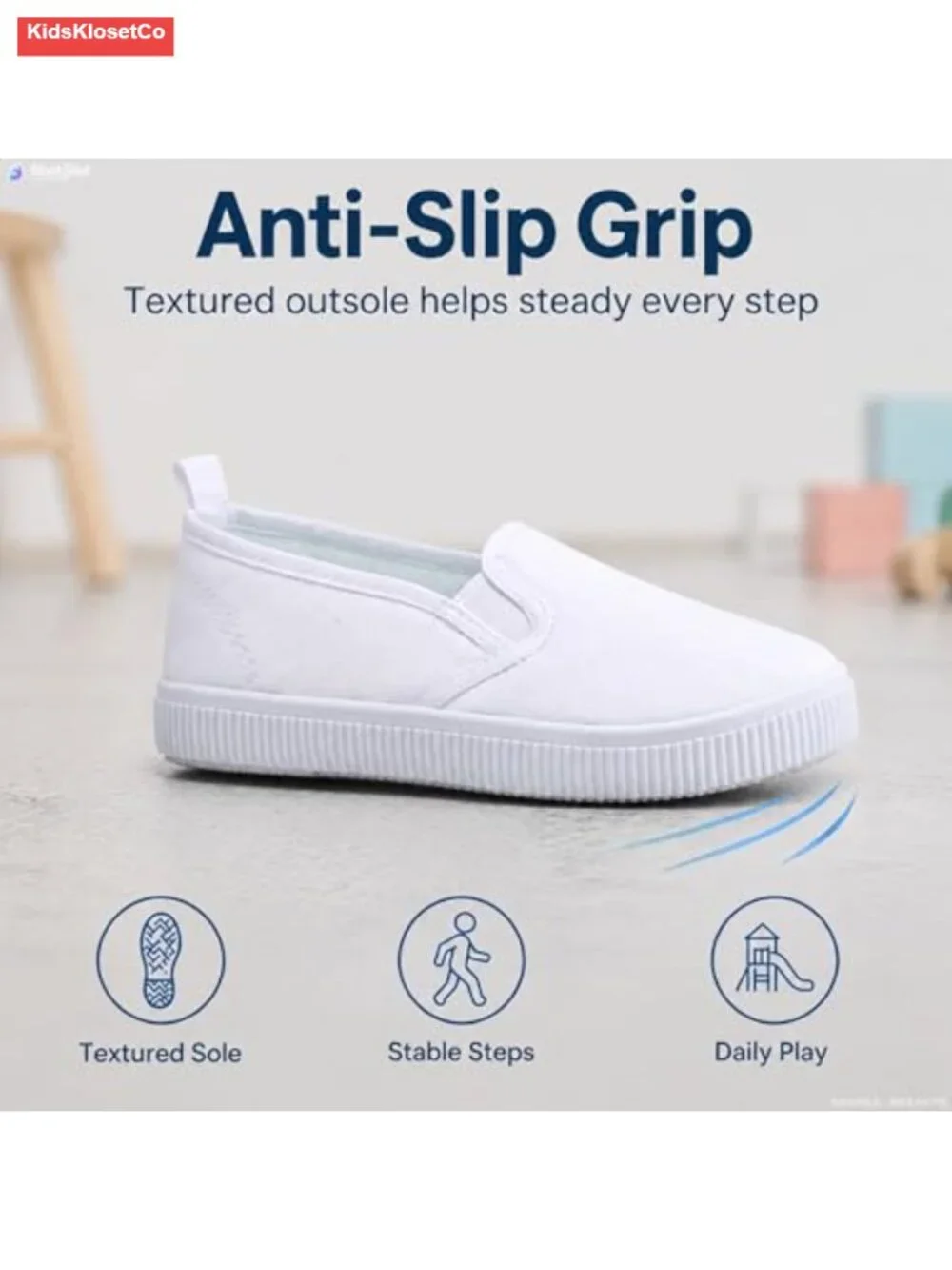 Canvas Sneakers for Girls, Breathable Kids Athletic Shoes, Casual Low Top